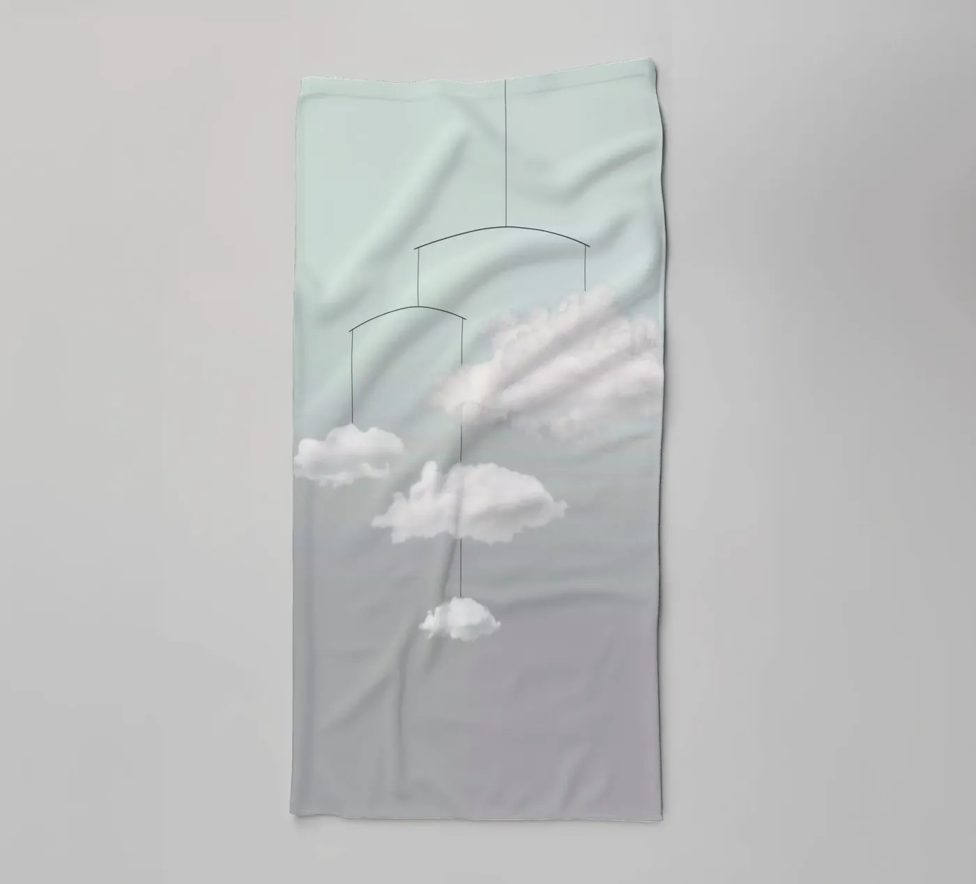 Cloud mobile asciugamano da bagno da Amy & Kurt