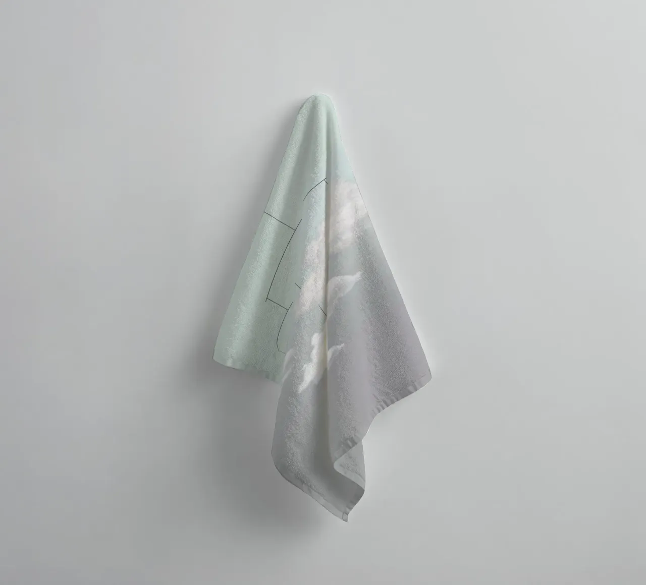 Cloud mobile towel by Amy & Kurt