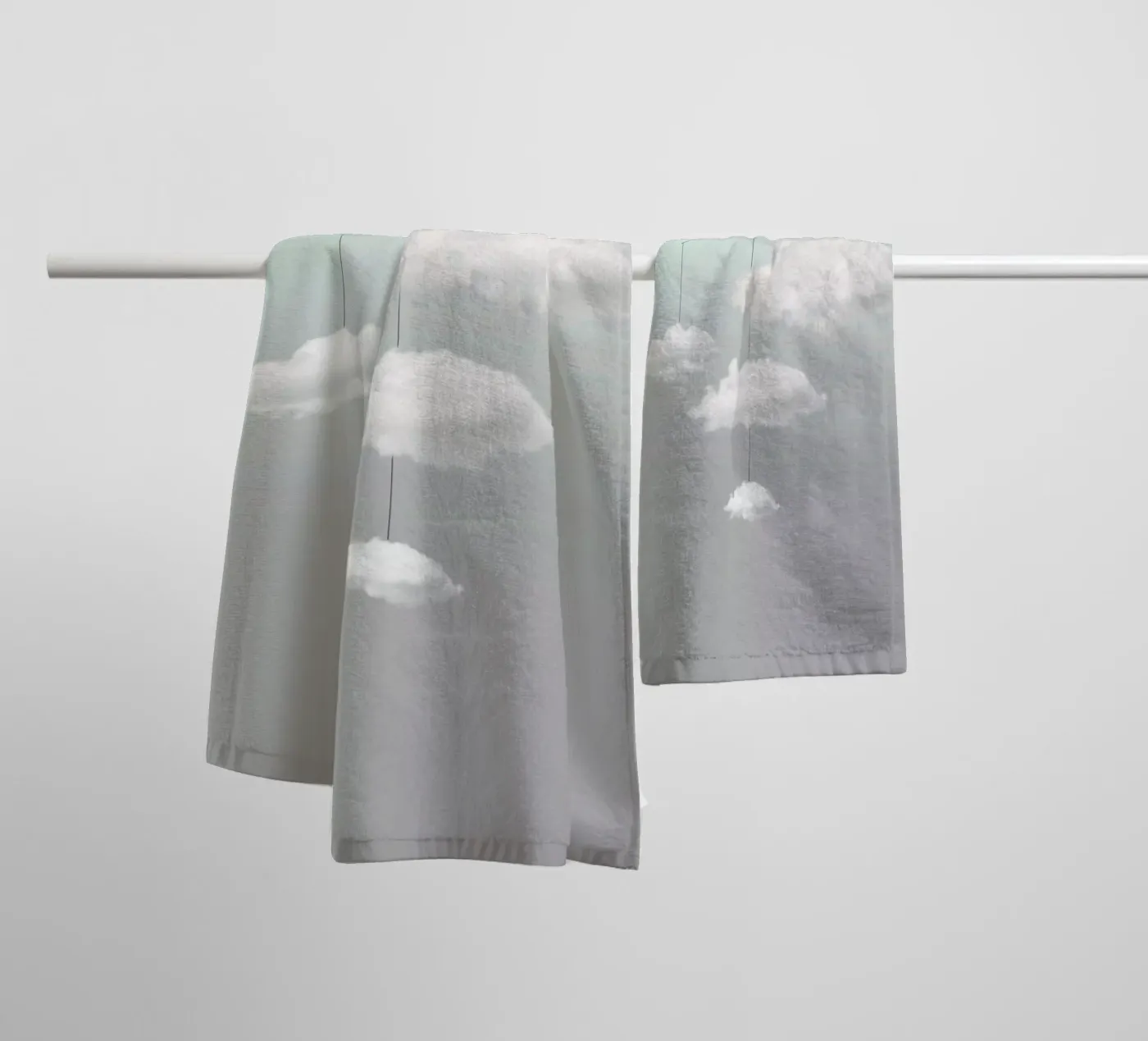 Mobiele cloud badhanddoek van Amy & Kurt