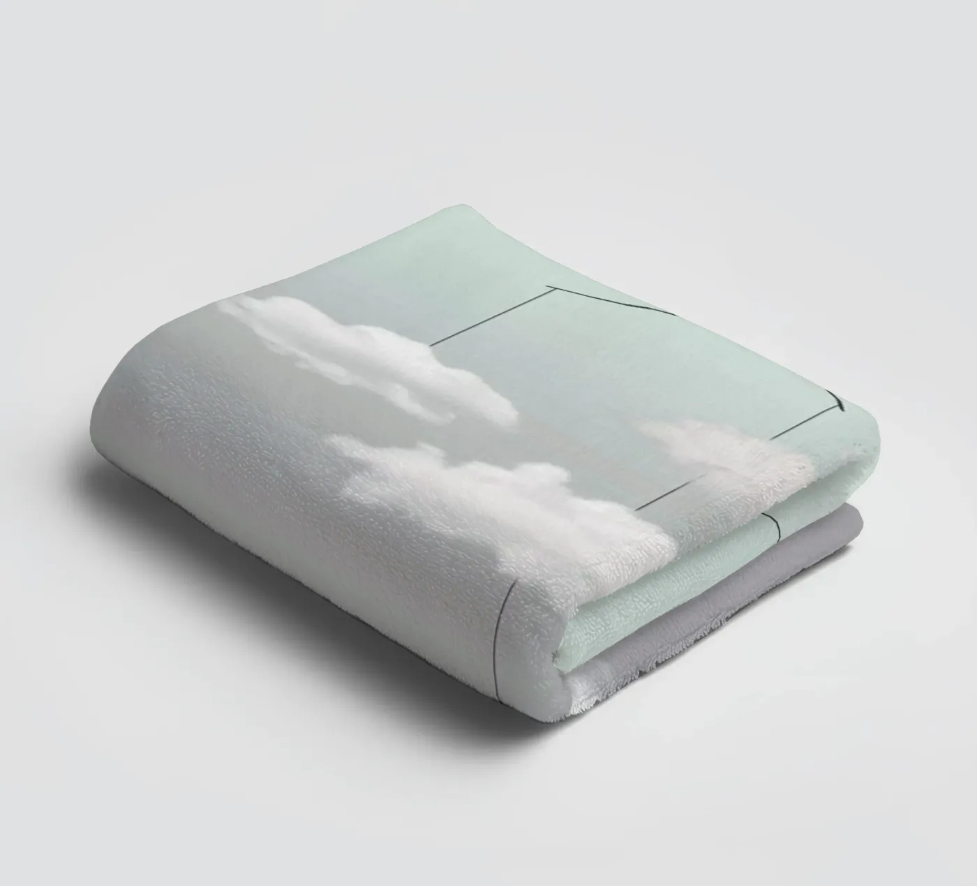 Mobiele cloud badhanddoek van Amy & Kurt