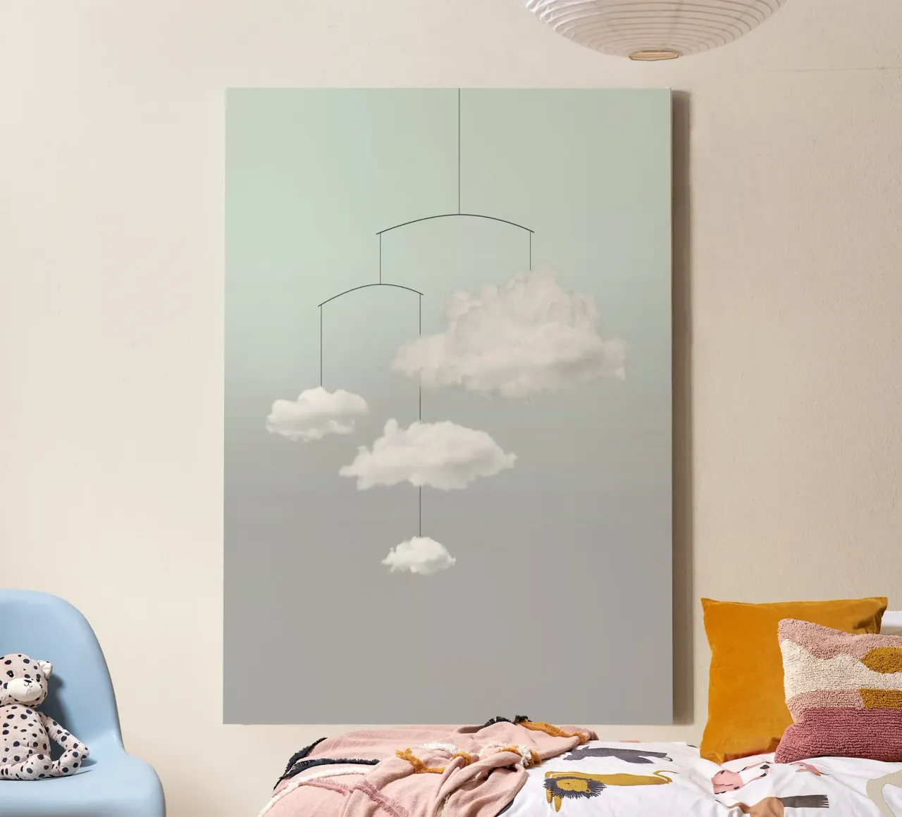 Cloud mobile canvas by Amy & Kurt