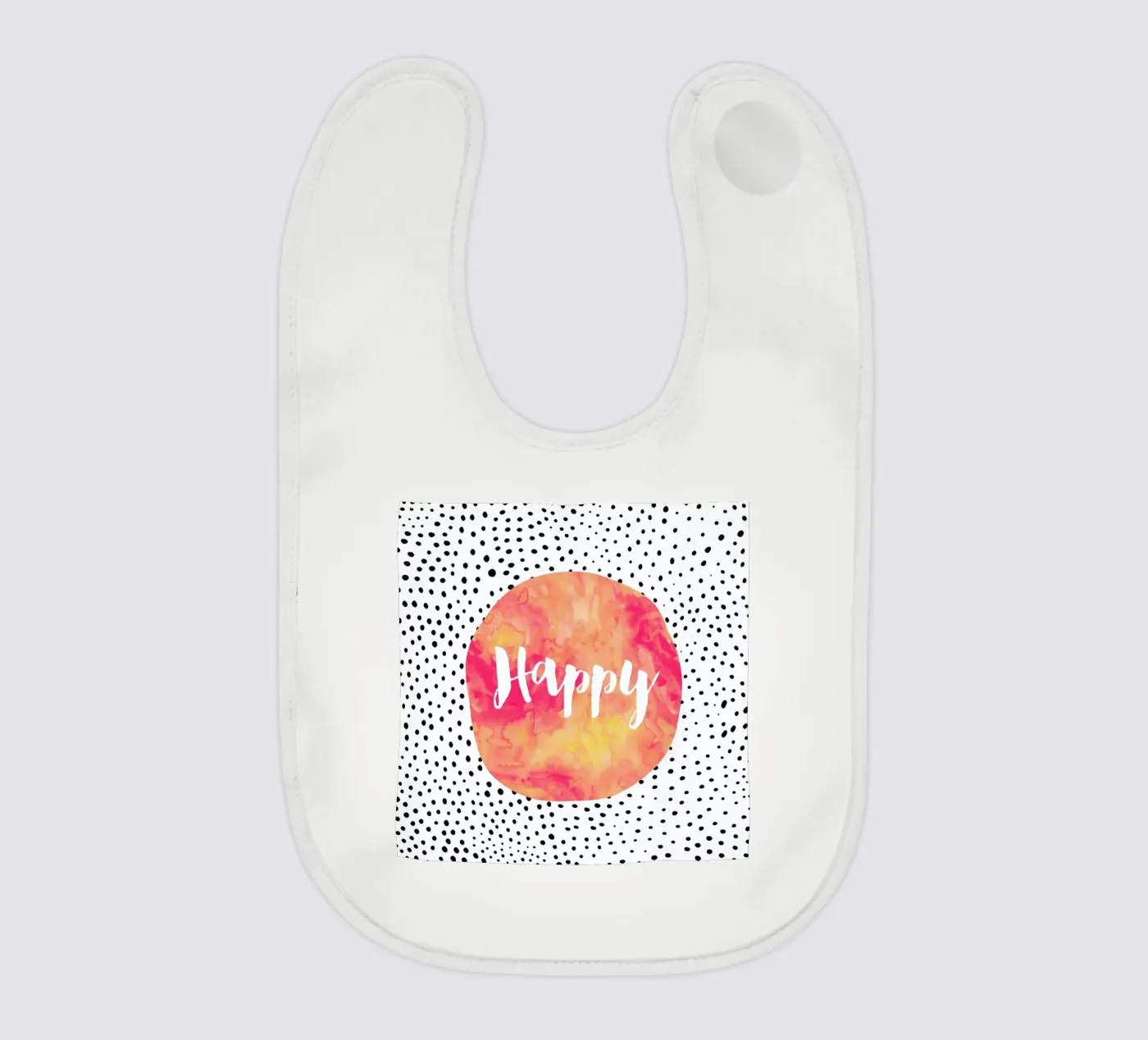 Happy baby bib by Elisabeth Fredriksson