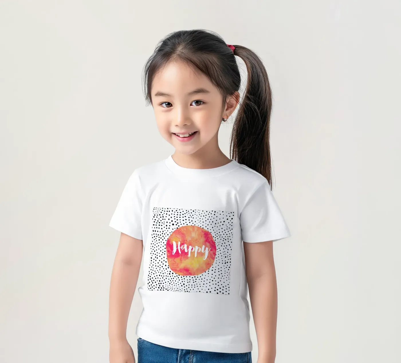 Happy t-shirt bambini da Elisabeth Fredriksson