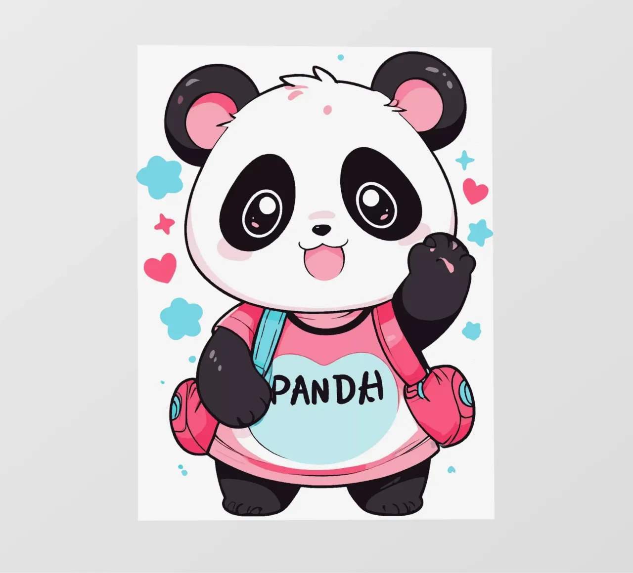 Panda kawaii pellicola backlit da artdesign1985