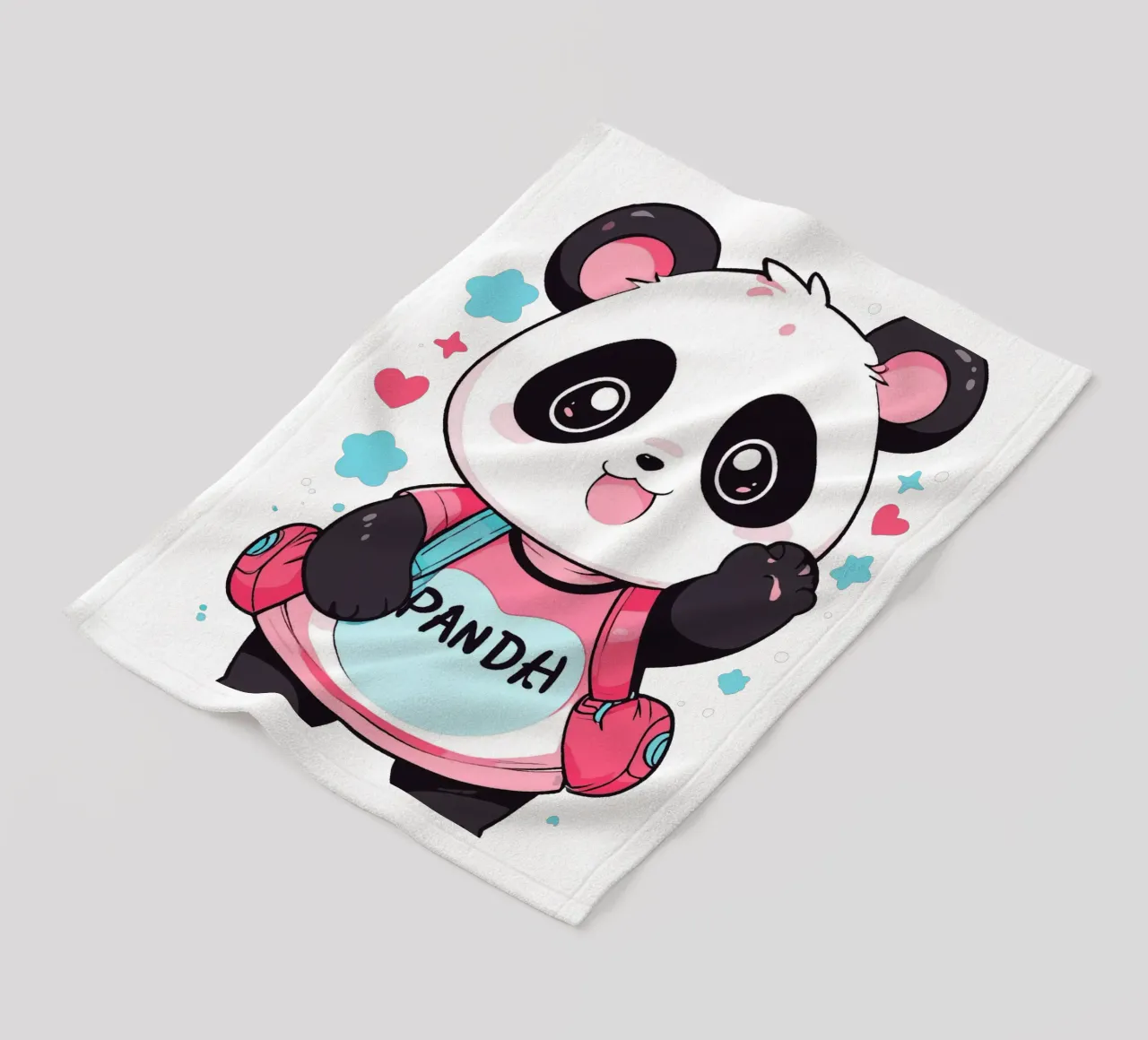 Panda kawaii coperta in pile da artdesign1985