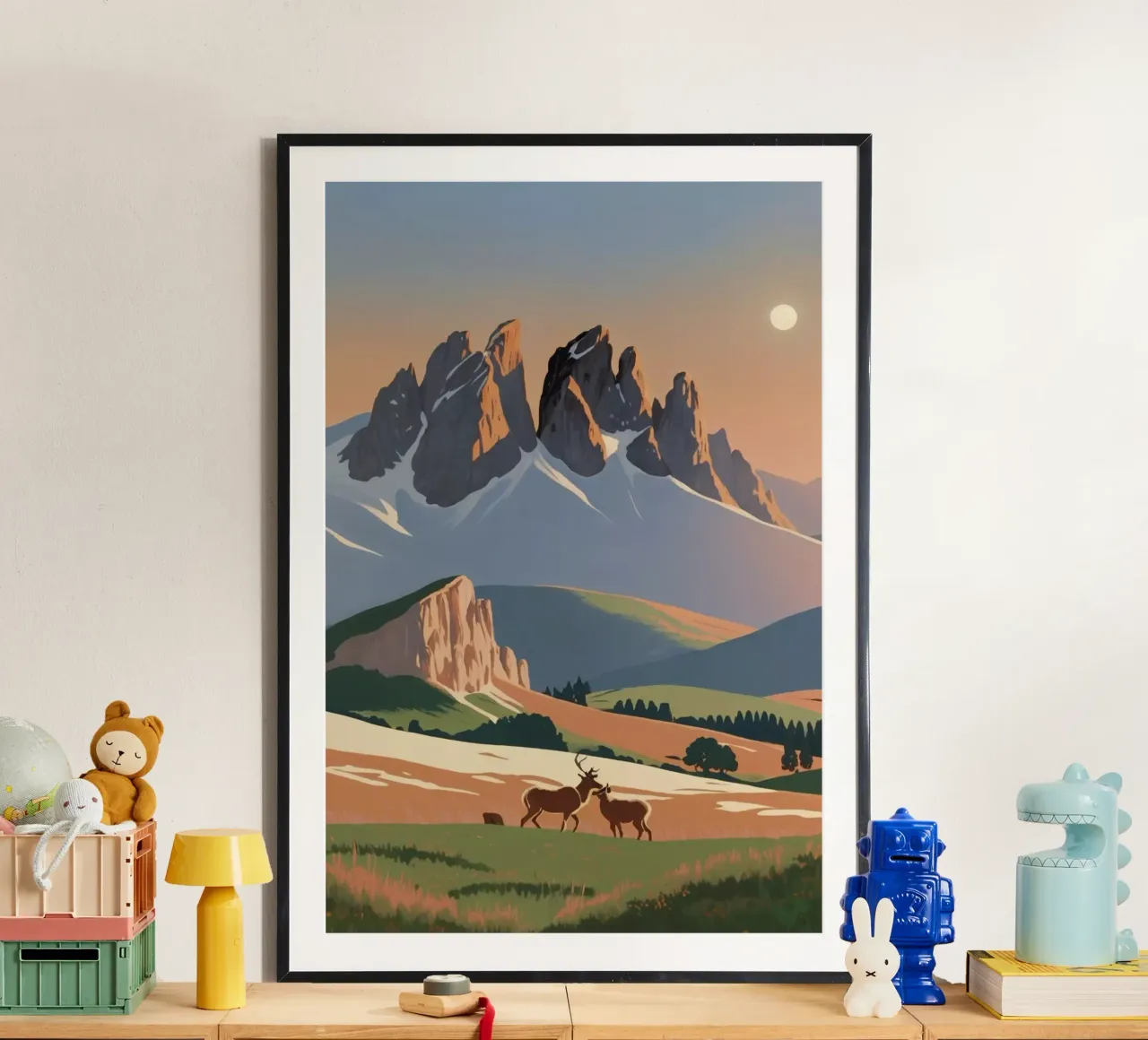 Tre merli con animali selvatici | Opera 6 poster da AlbertKlee