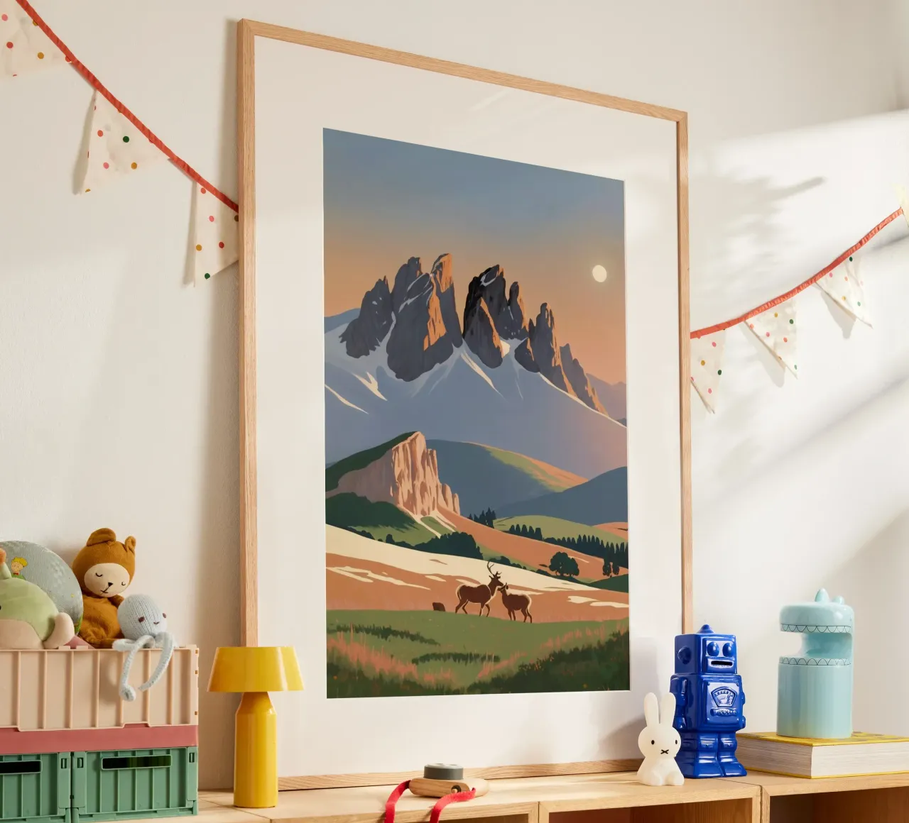 Tre merli con animali selvatici | Opera 6 poster da AlbertKlee