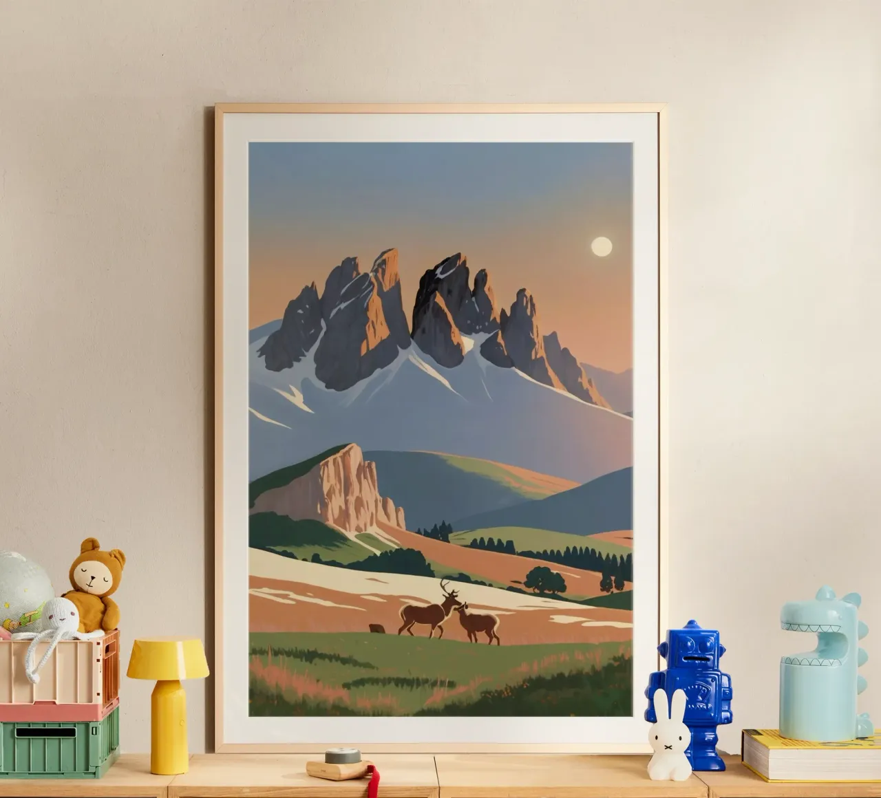 Tre merli con animali selvatici | Opera 6 poster da AlbertKlee