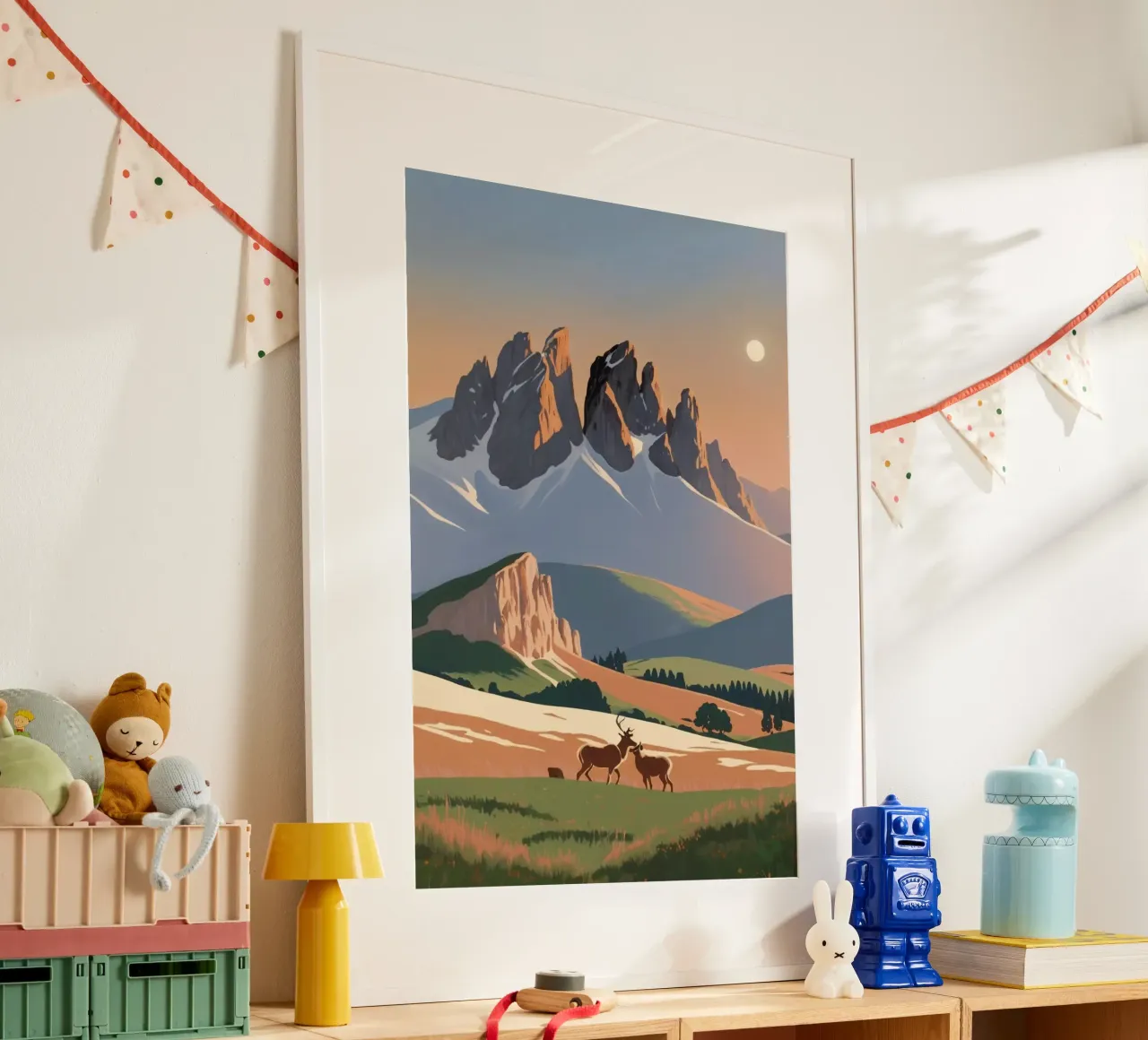 Tre merli con animali selvatici | Opera 6 poster da AlbertKlee