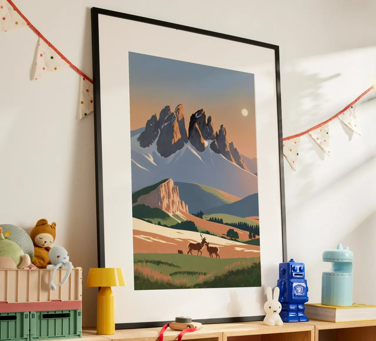 Tre merli con animali selvatici | Opera 6 poster da AlbertKlee