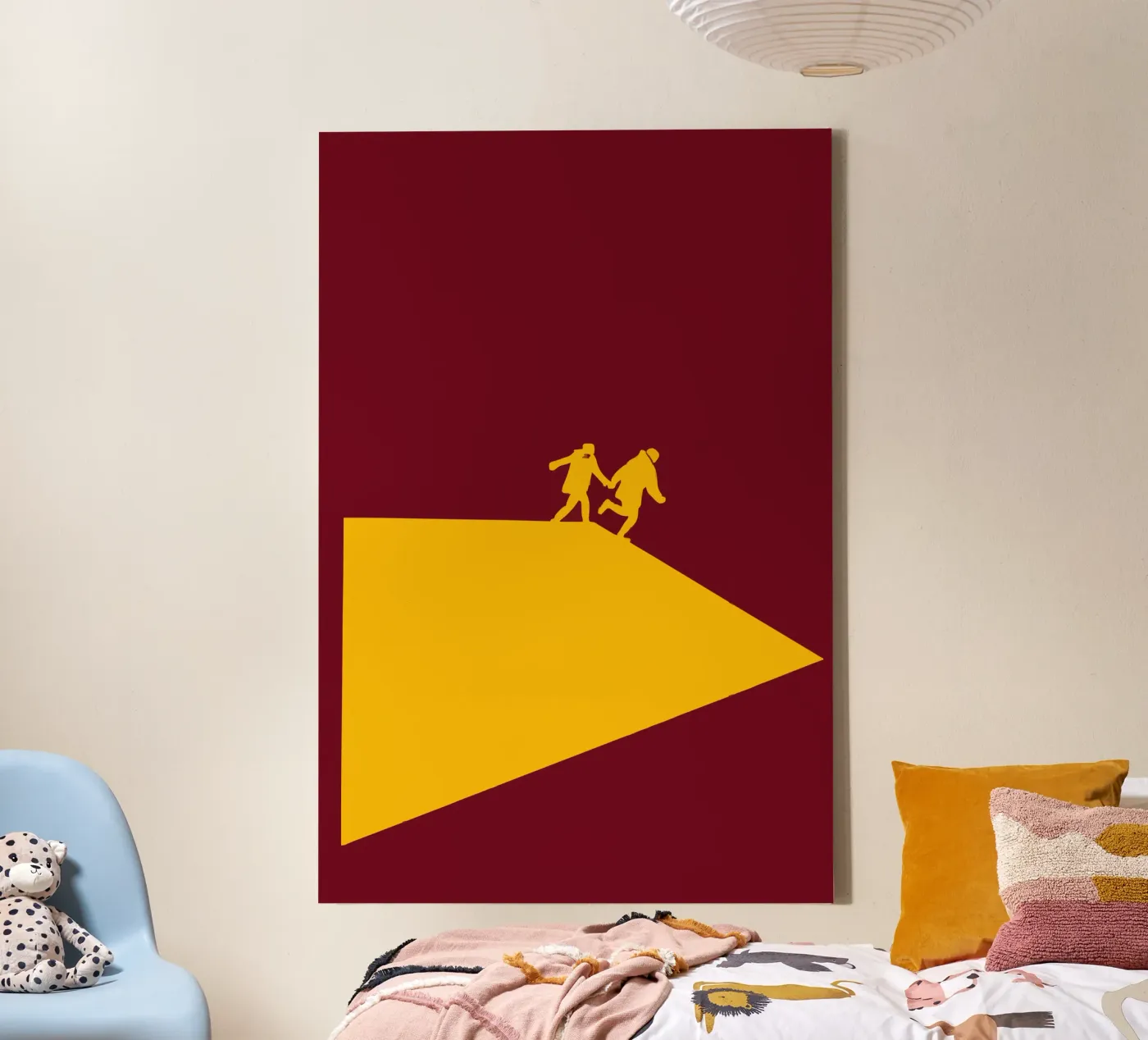 person's shadow canvas by Pillips Studio