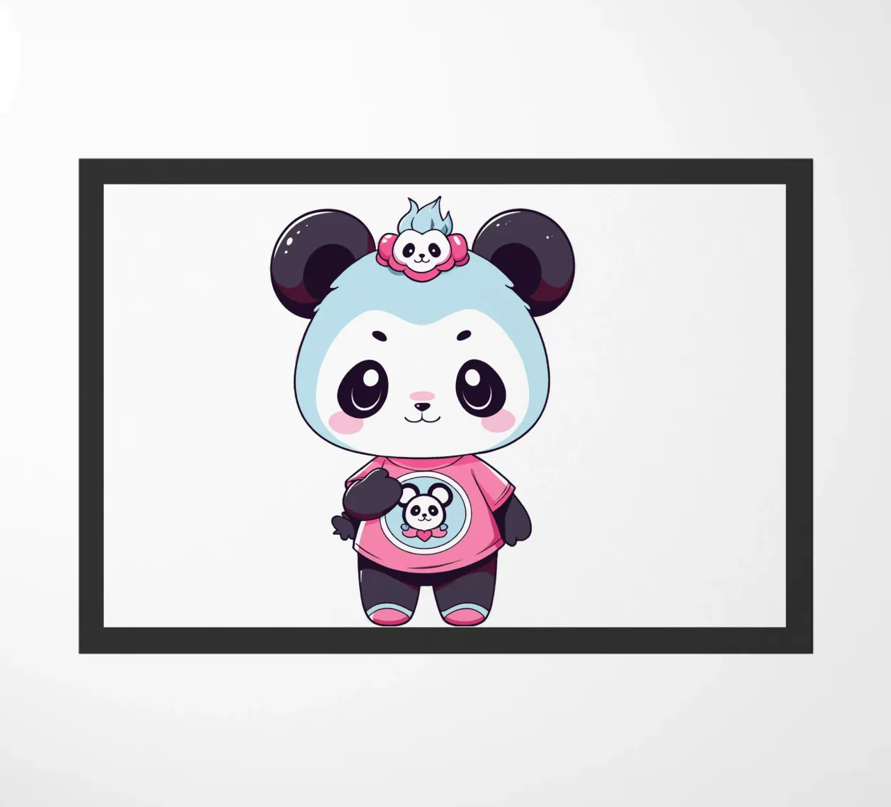 Amare il panda zerbino da artdesign1985