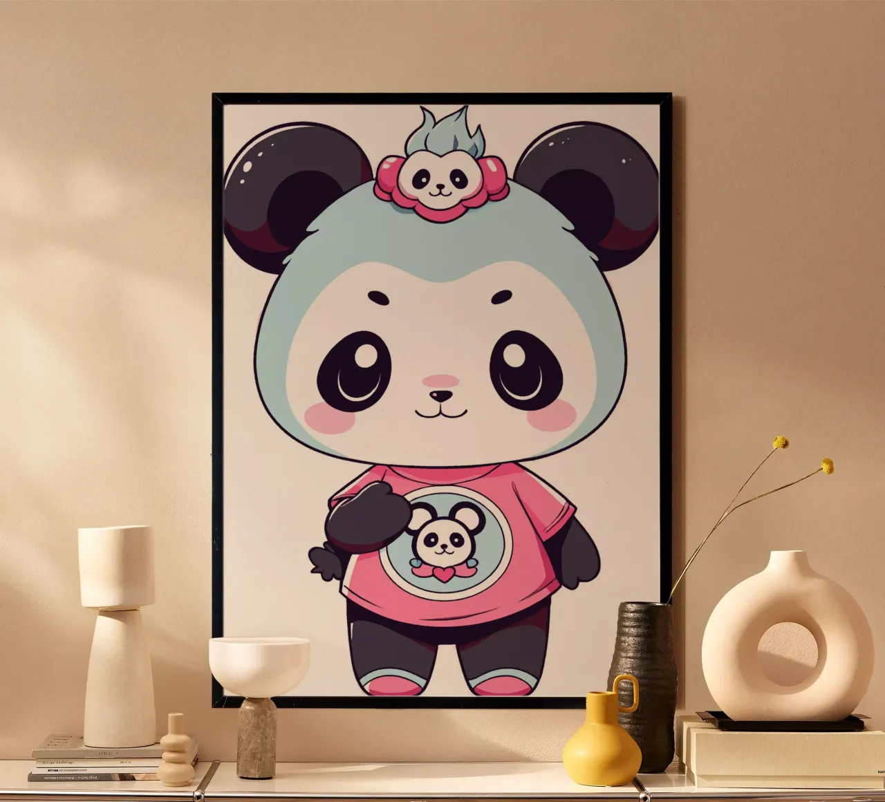 Amare il panda carta hahnemühle da artdesign1985