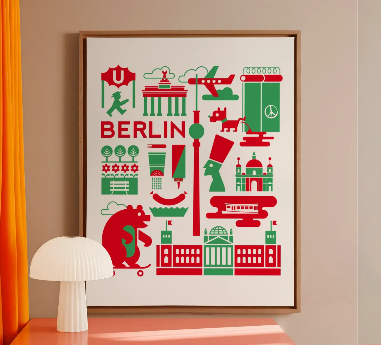 Metropolises - Berlin 02 canvas by Looks n Brains