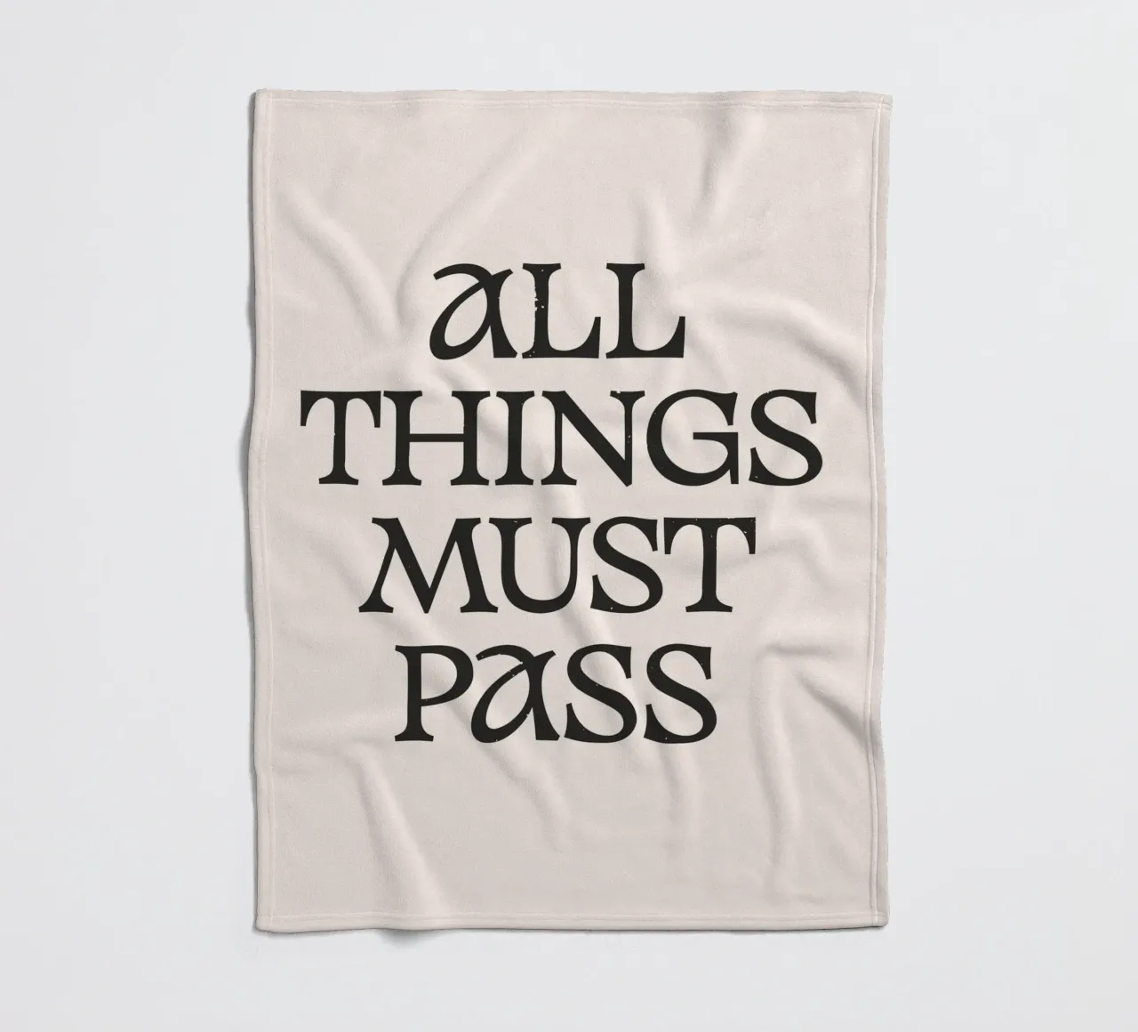 All Things Must Pass coperta in pile da Lolly & Roobs