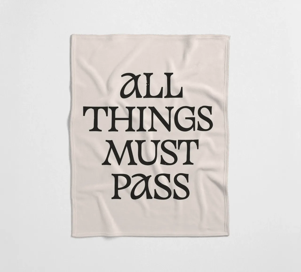 All Things Must Pass coperta in pile da Lolly & Roobs