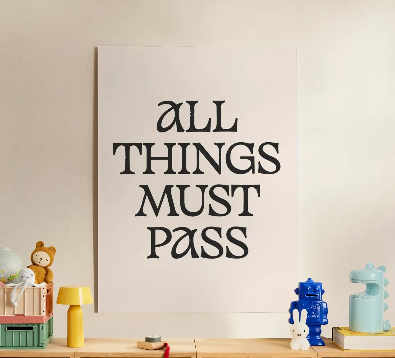 All Things Must Pass plexiglass da Lolly & Roobs