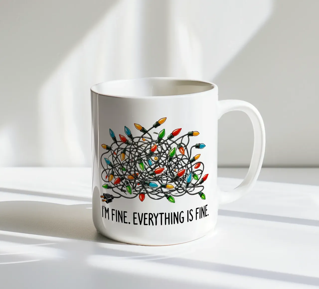 I'm fine. Everything is fine tazza in ceramica da edsonramosart