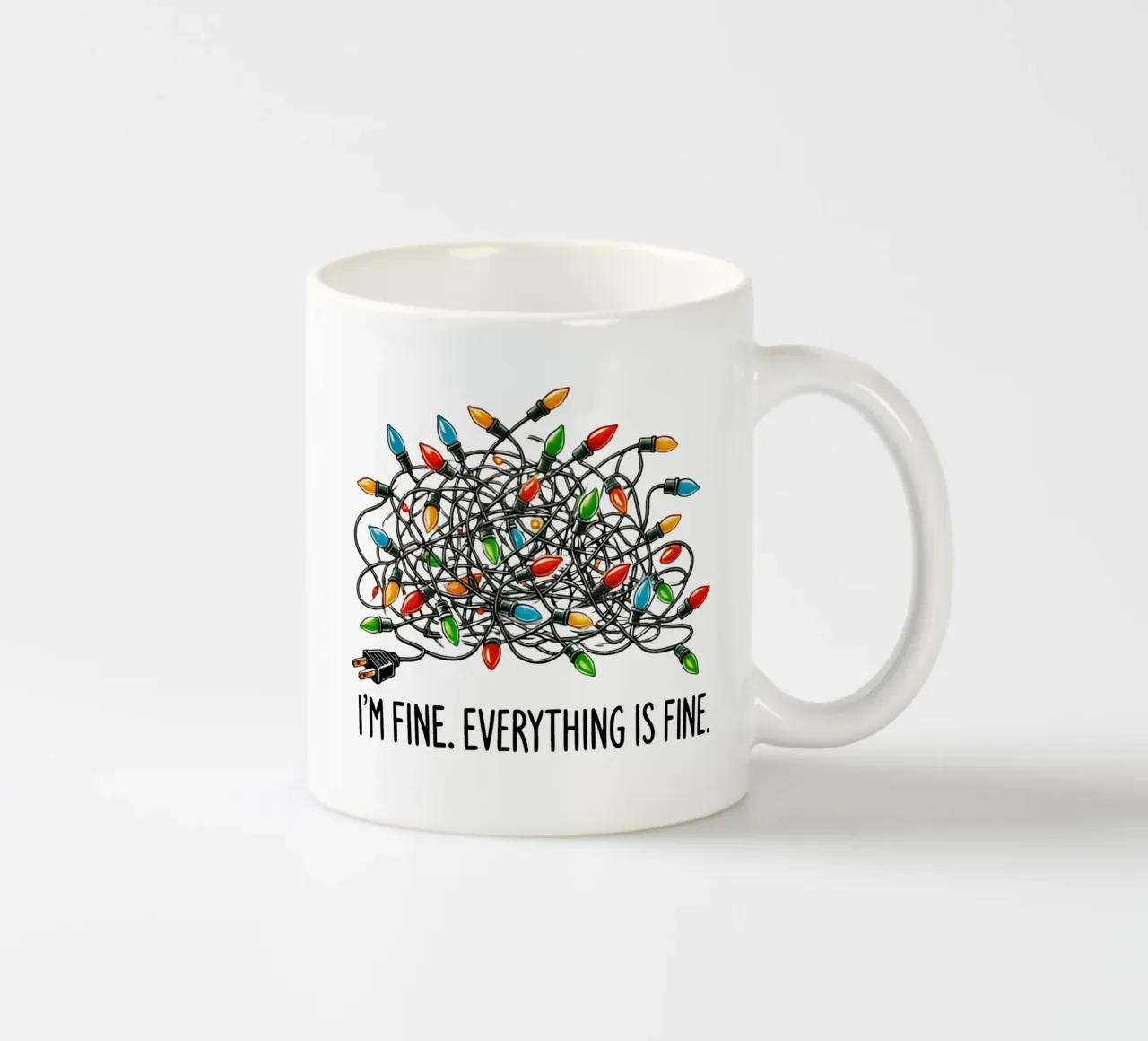 I'm fine. Everything is fine tazza in ceramica da edsonramosart