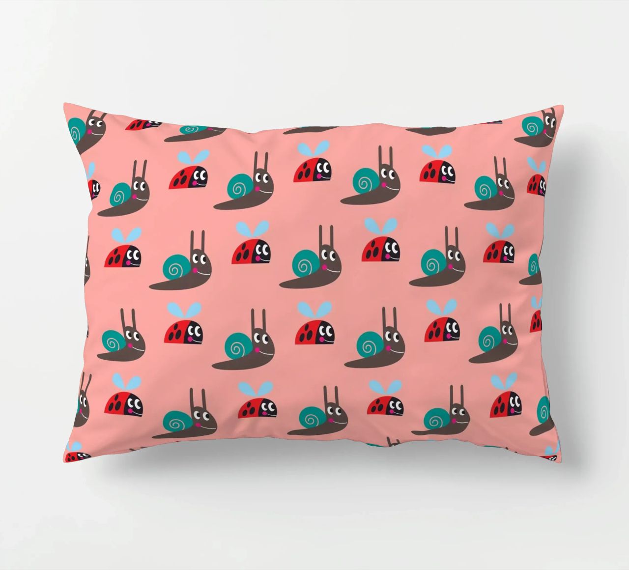 Lumaca e coccinella cuscino da Looks n Brains