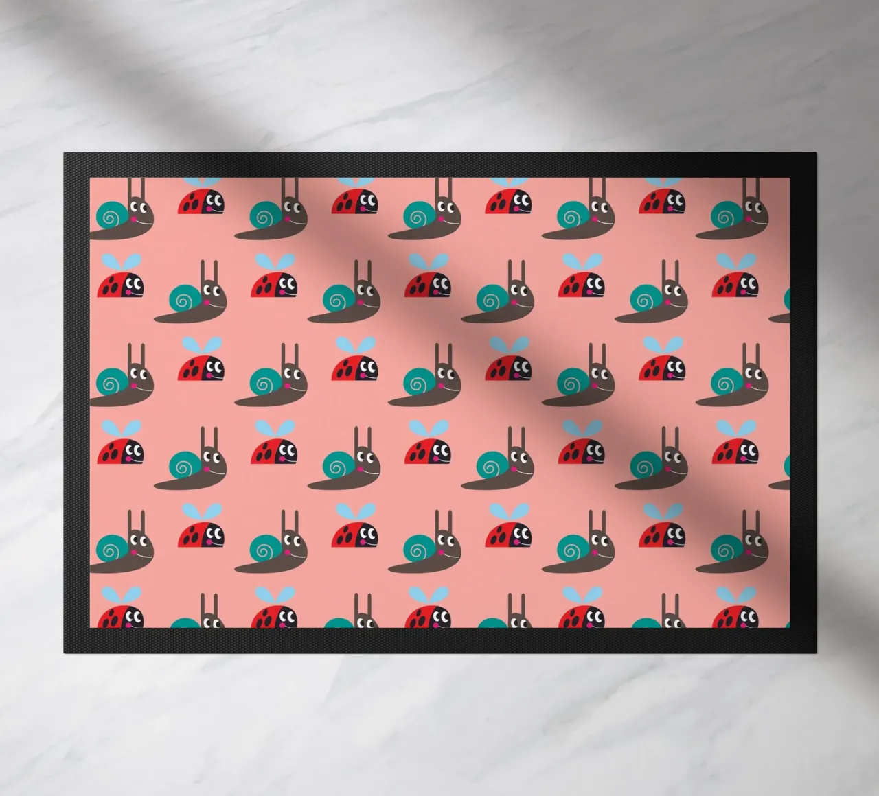 Lumaca e coccinella zerbino da Looks n Brains