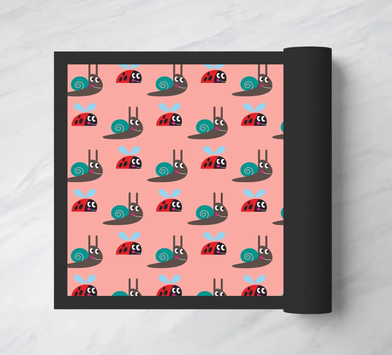 Lumaca e coccinella zerbino da Looks n Brains