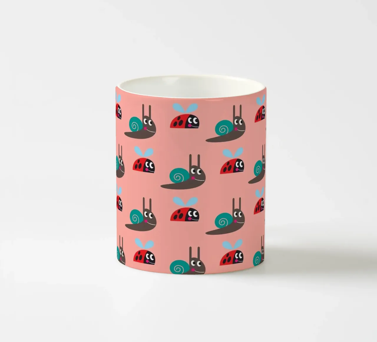 Lumaca e coccinella tazza in ceramica da Looks n Brains