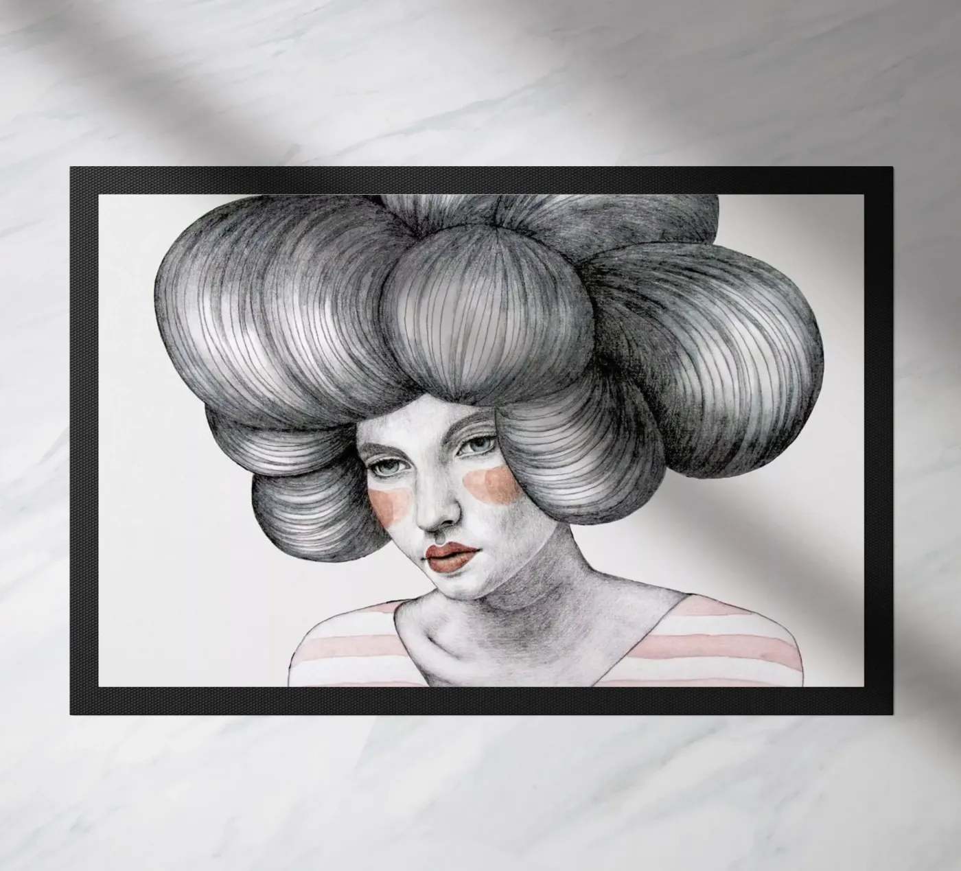 Agata doormat by Sofia Bonati