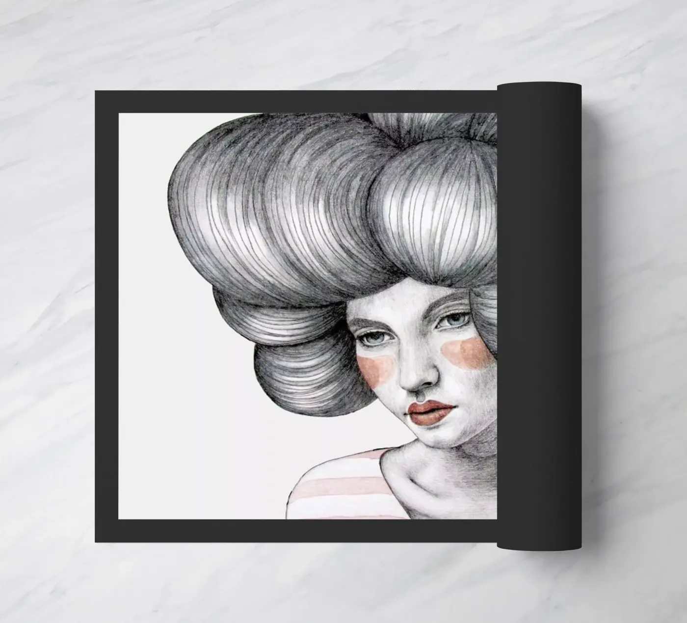 Agata doormat by Sofia Bonati