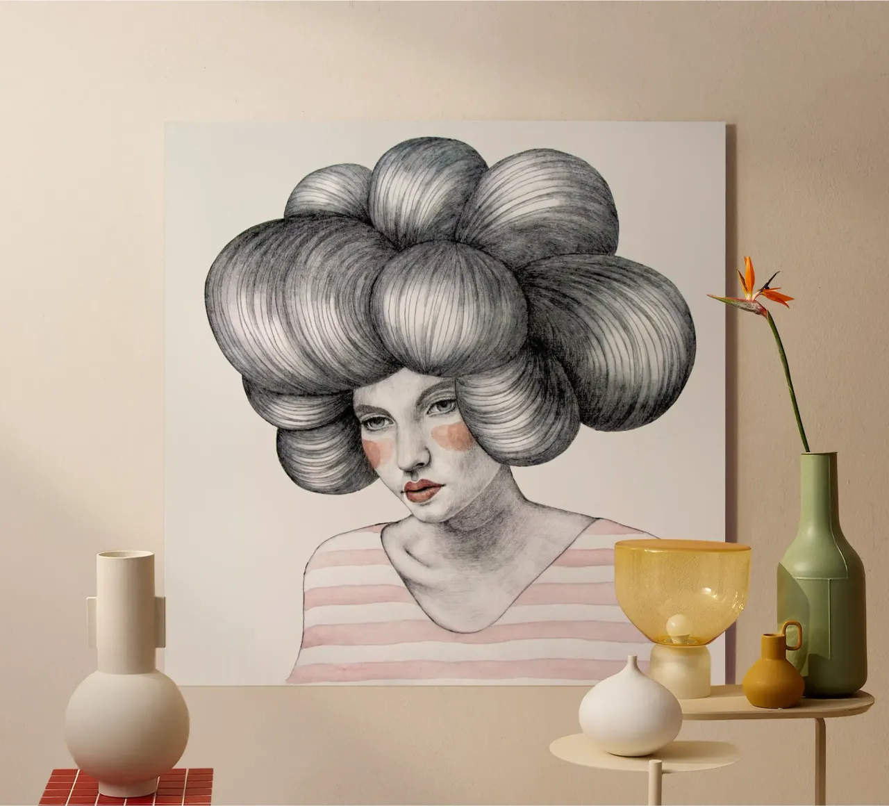 Agata acrylic glass by Sofia Bonati