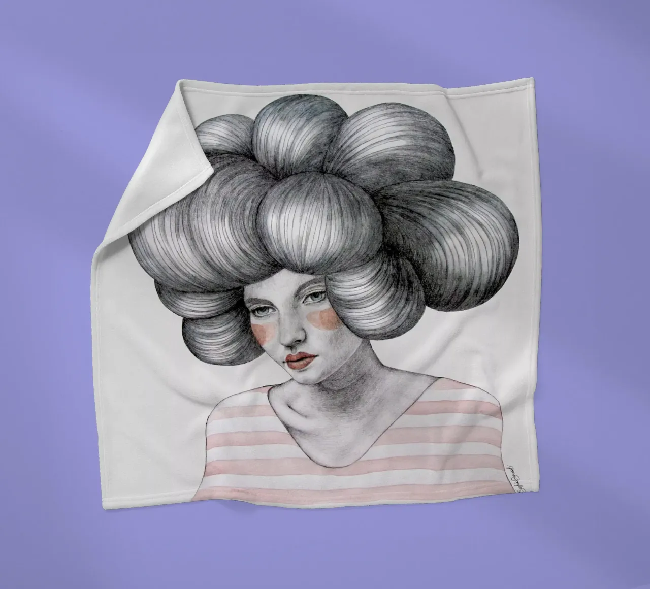 Agata Fleecedecke von Sofia Bonati