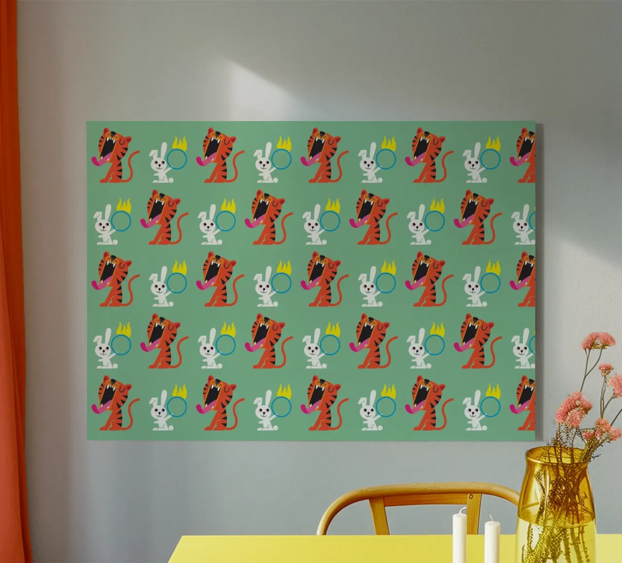 Tigre e lepre plexiglass da Looks n Brains