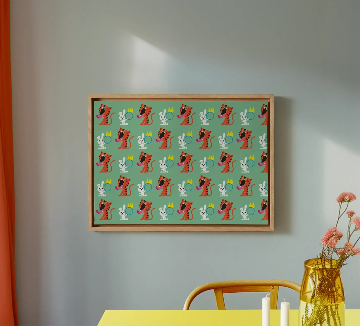 Tiger and hare tela da Looks n Brains