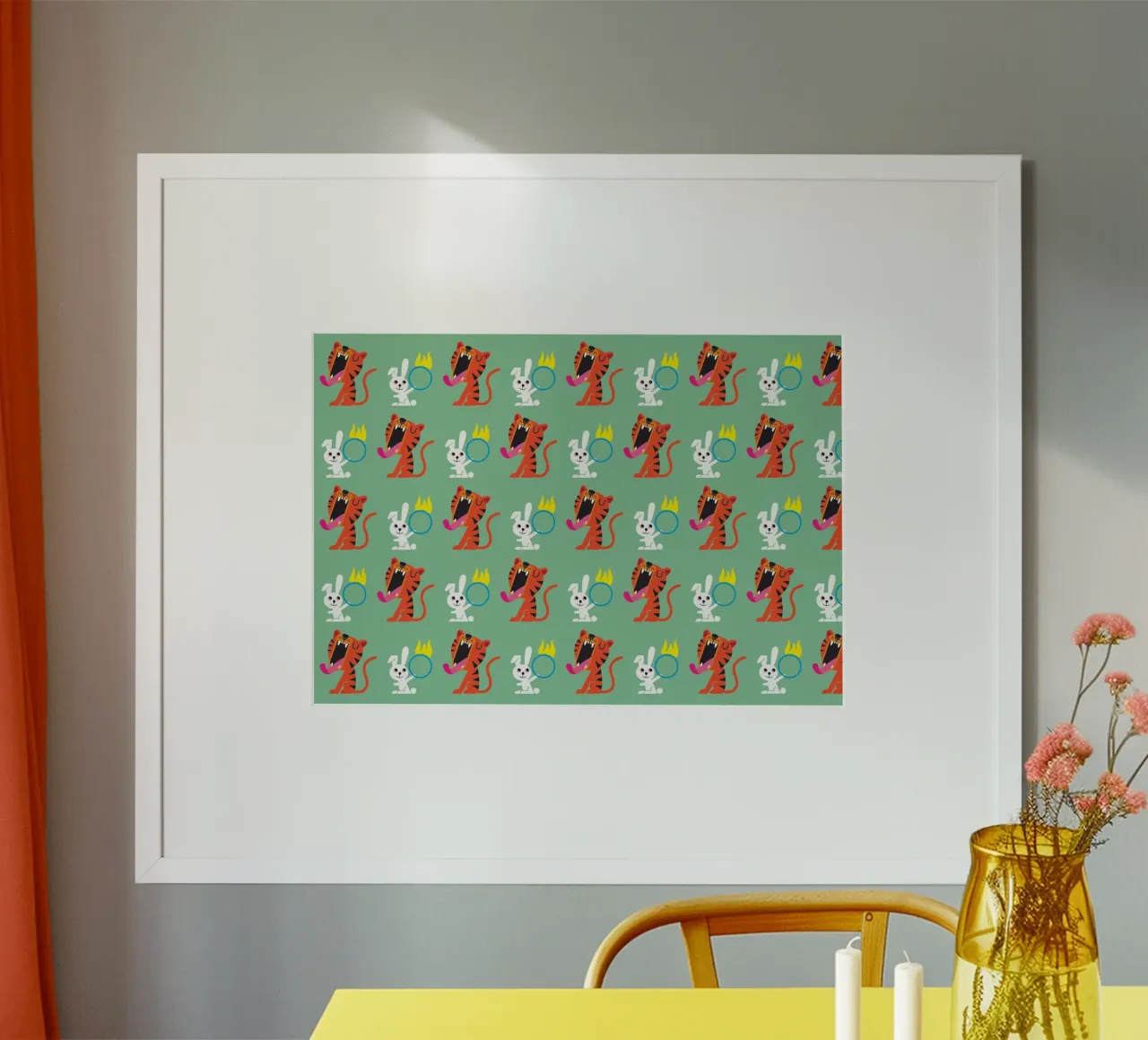 Tigre e lepre poster da Looks n Brains