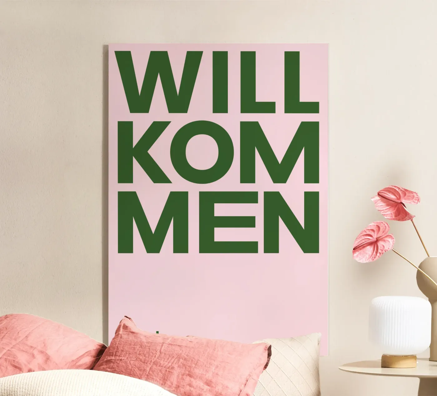 Willkommen plexiglass da Little Flourishes