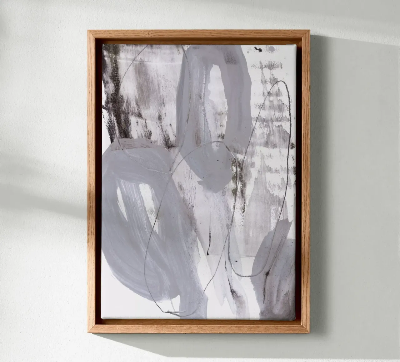abstract pastels 1 canvas met Baklijst van IRIS LEHNHARDT FINE ART