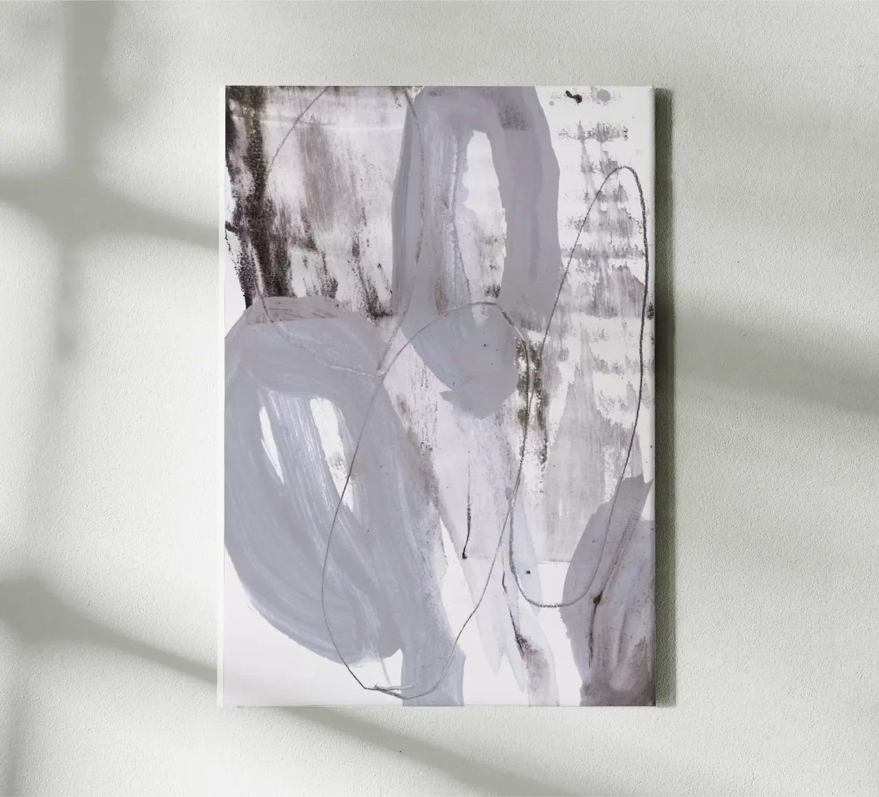 abstract pastels 1 canvas met Baklijst van IRIS LEHNHARDT FINE ART