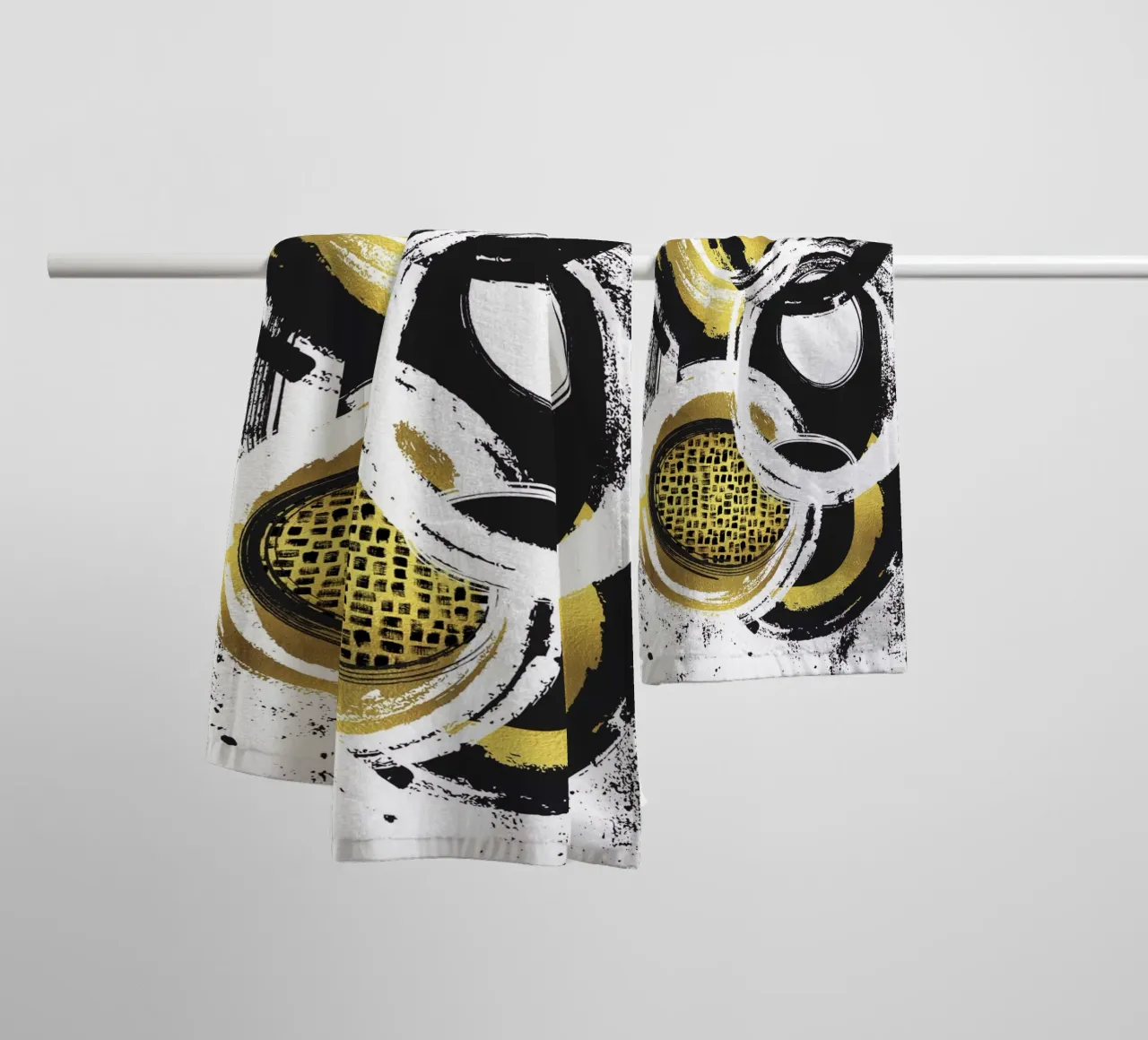 Abstract Painting No. 2 - Cohesion towel by Melanie Viola