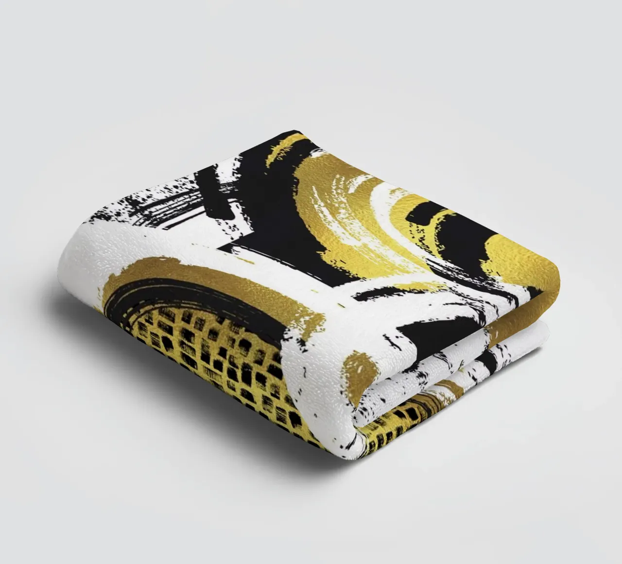 Abstract Painting No. 2 - Cohesion towel by Melanie Viola