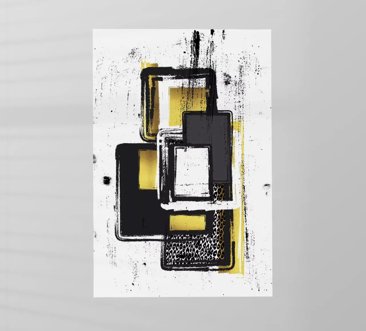 Pintura abstracta nº 3 - Esquinas y bordes lámina retroiluminada de Melanie Viola