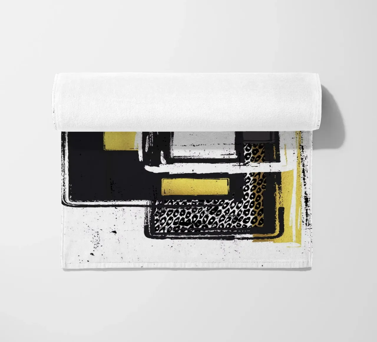 Abstract Painting No. 3 - Corners and edges beach towel by Melanie Viola