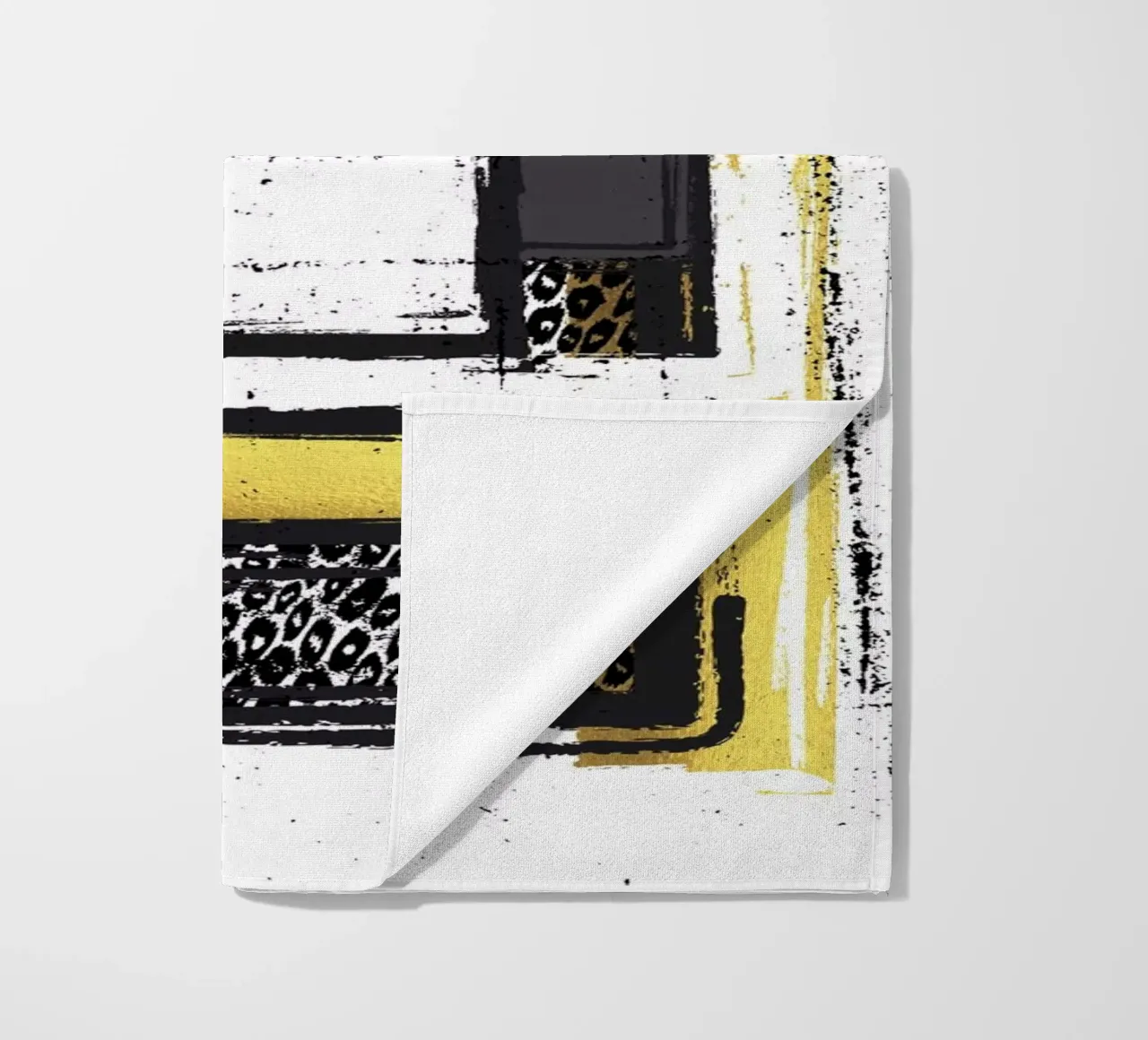 Abstract Painting No. 3 - Corners and edges beach towel by Melanie Viola