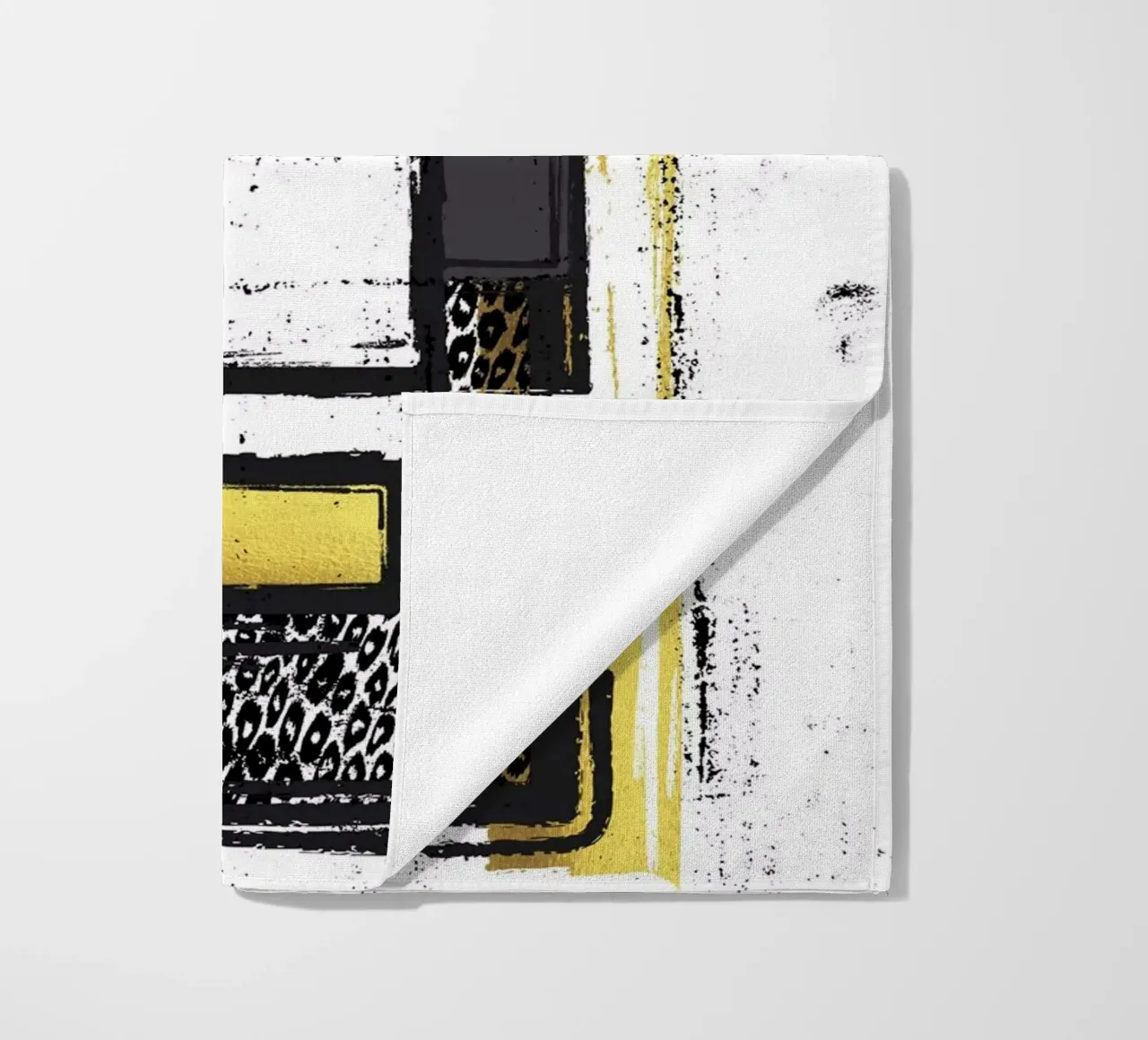 Abstract Painting No. 3 - Corners and edges beach towel by Melanie Viola