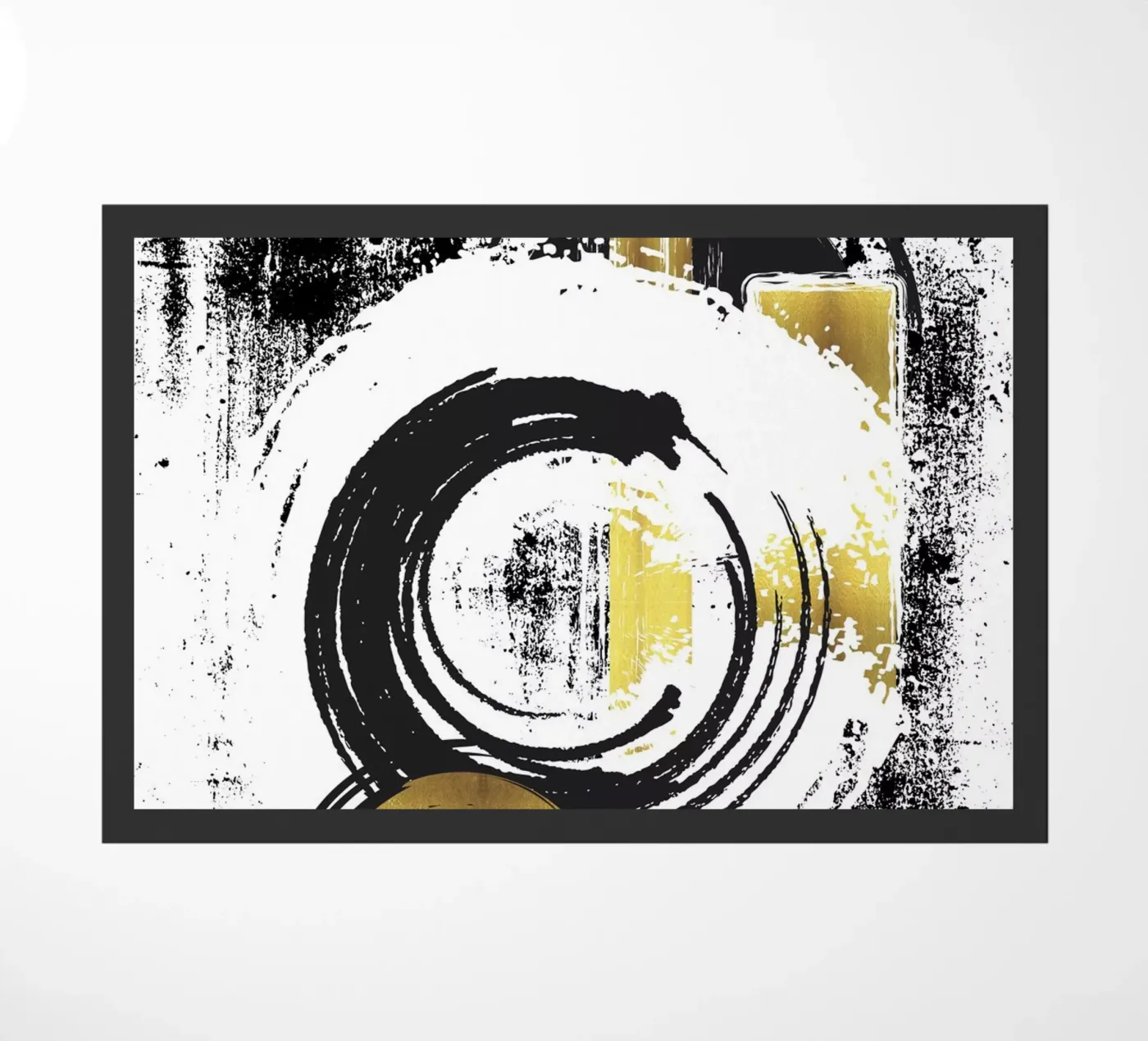 ABSTRACT ART Dynamic forms doormat by Melanie Viola