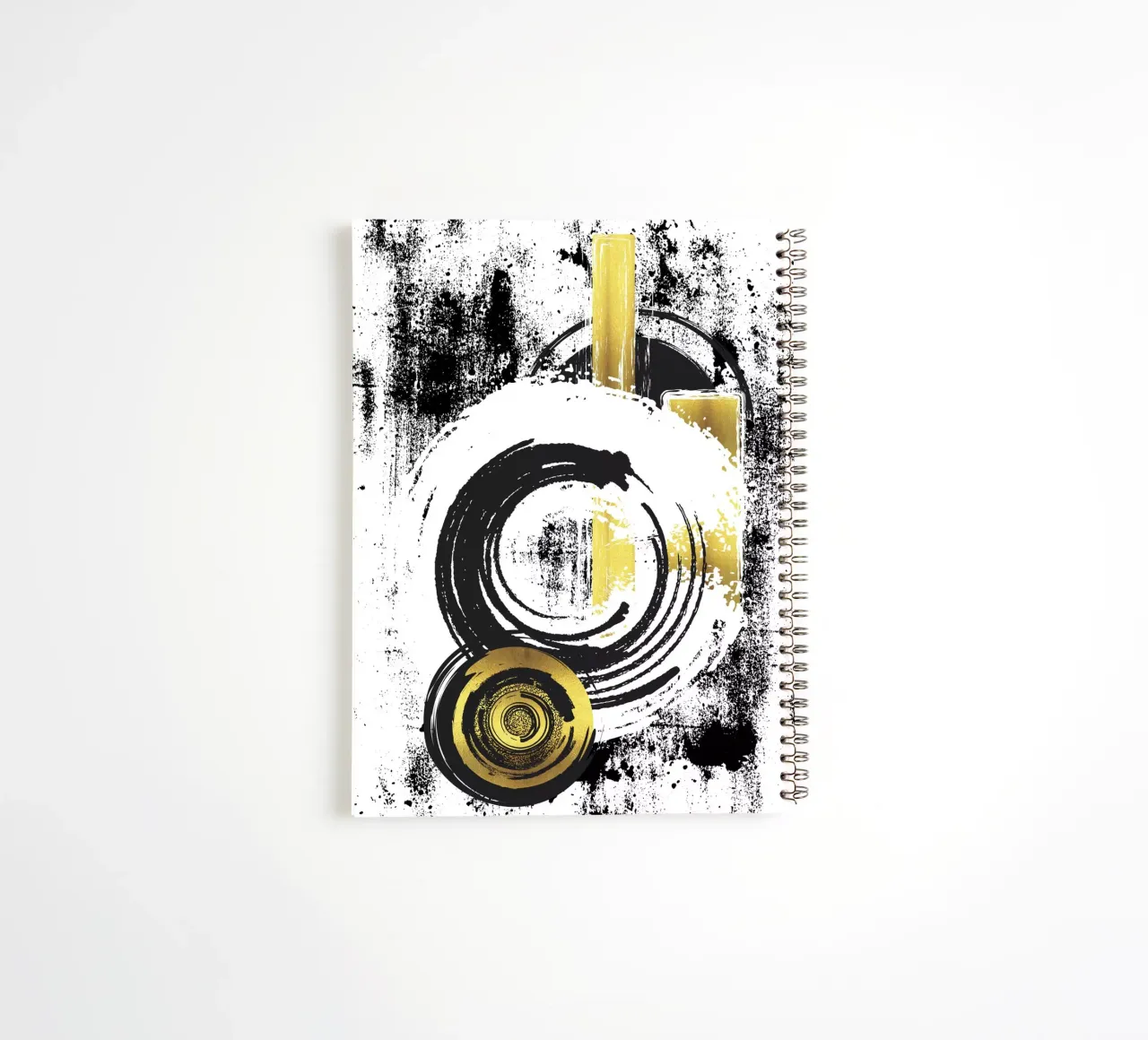 ABSTRACT ART Dynamic forms spiral notebook by Melanie Viola