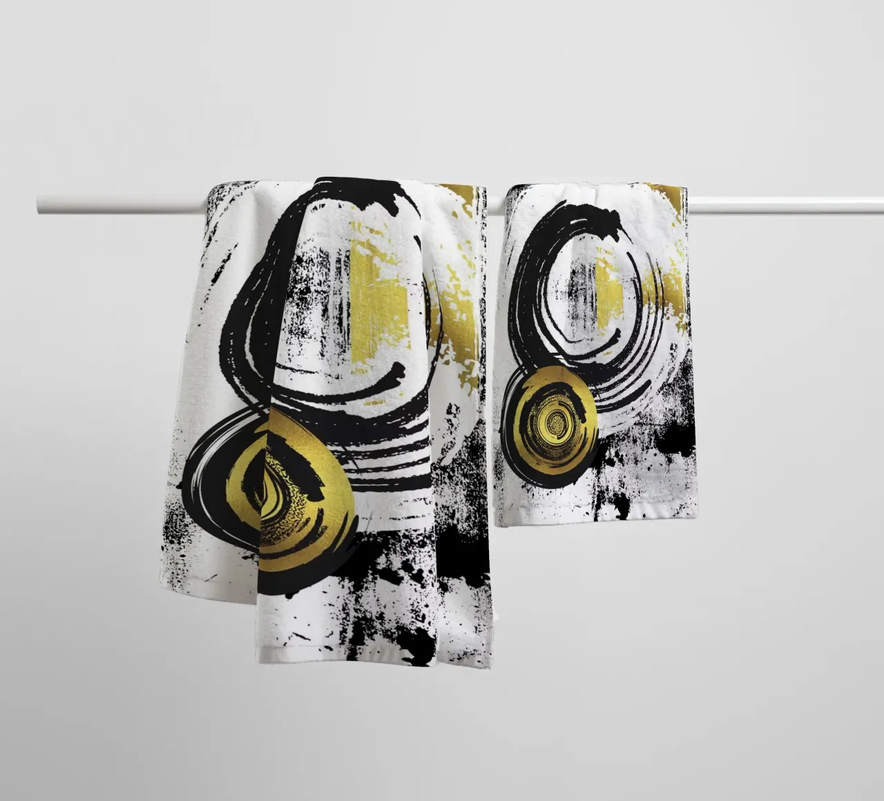 ABSTRACT ART Dynamic forms towel by Melanie Viola