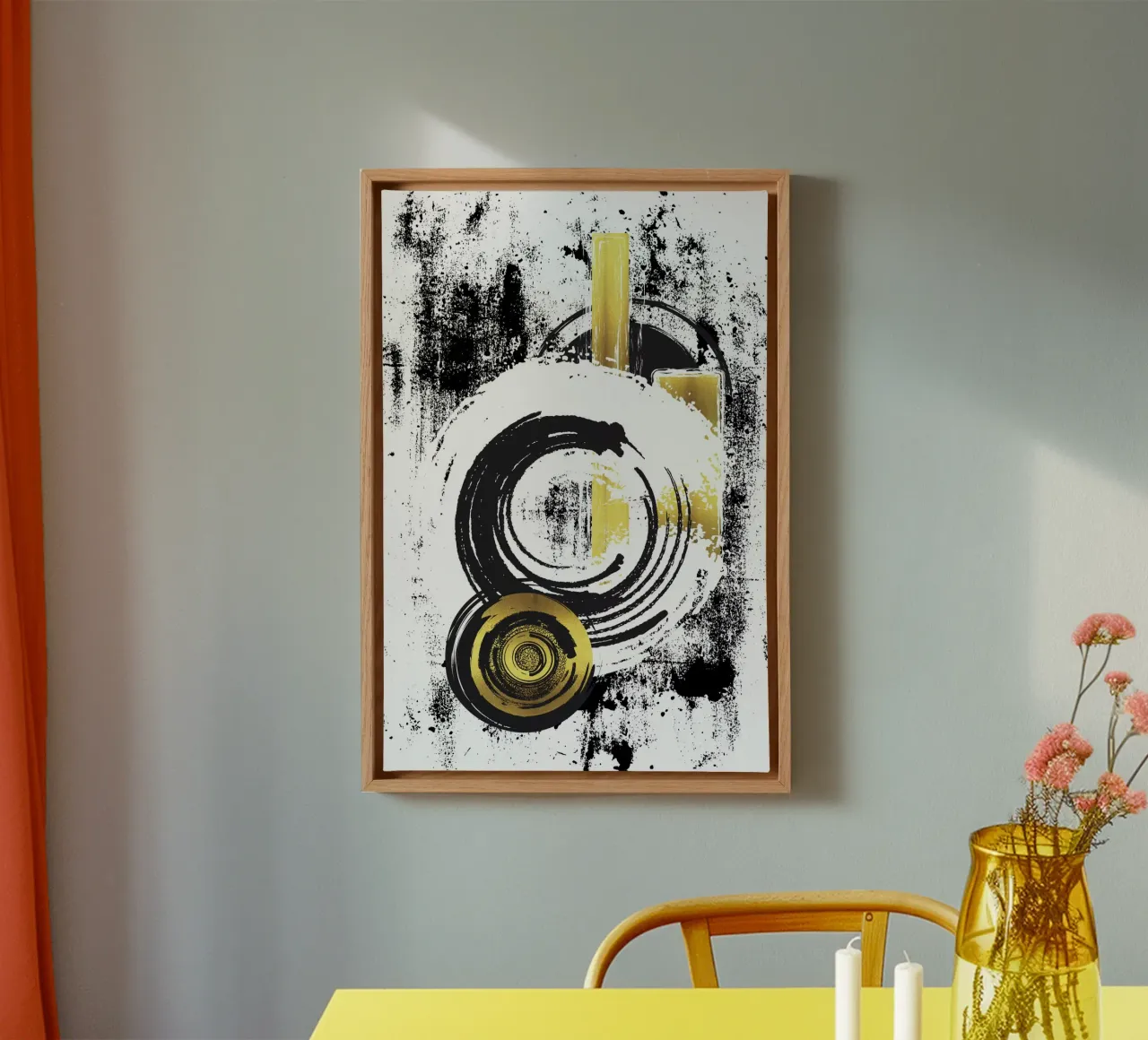 ABSTRACT ART Dynamic forms canvas by Melanie Viola