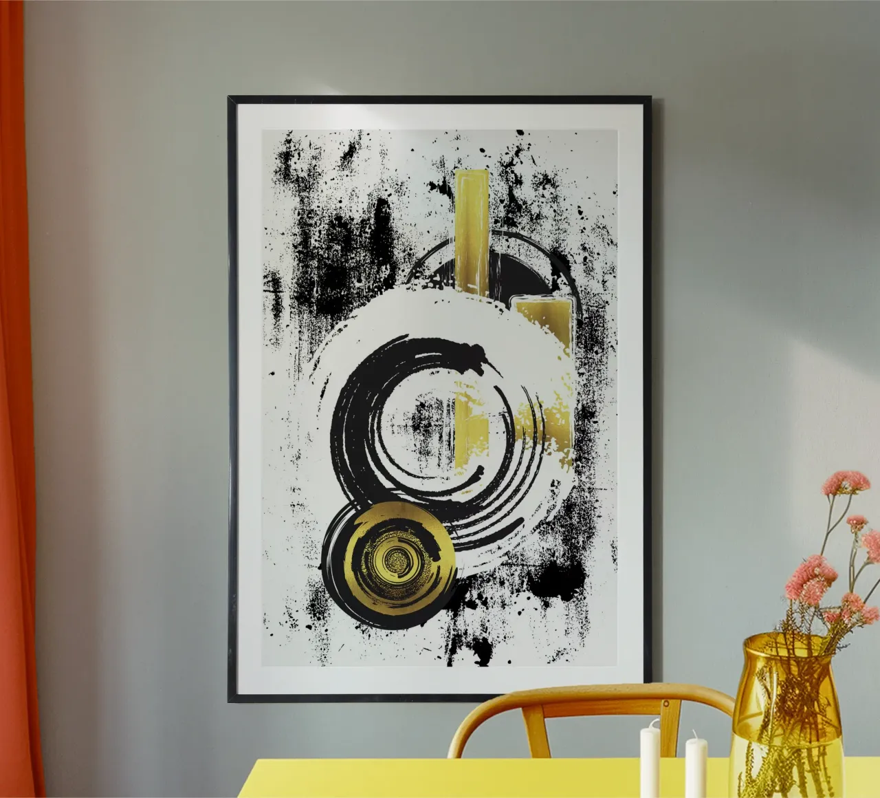 ABSTRACT ART Dynamic forms hahnemühle by Melanie Viola