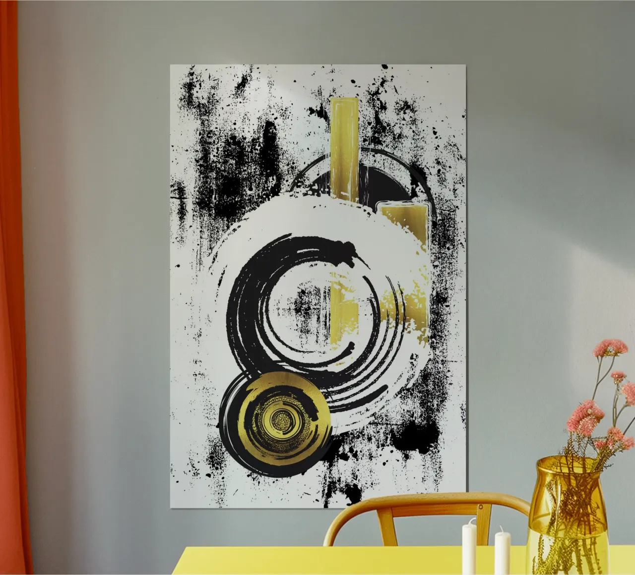 ABSTRACT ART Dynamic forms hahnemühle by Melanie Viola