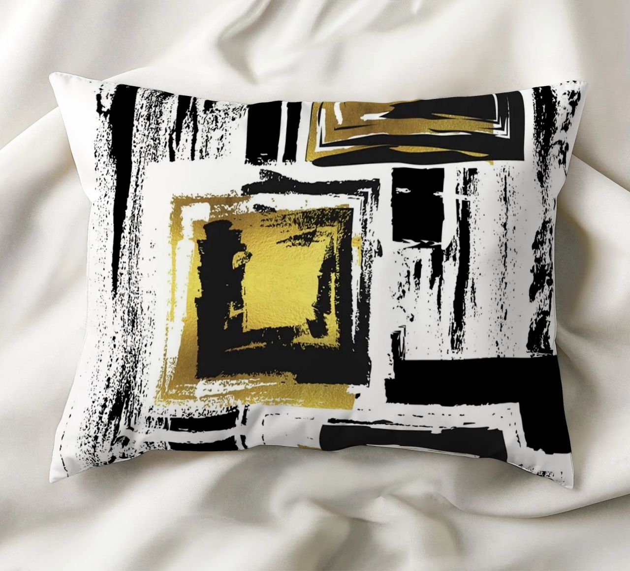 ABSTRACT ART Urban patterns decorative cushion by Melanie Viola